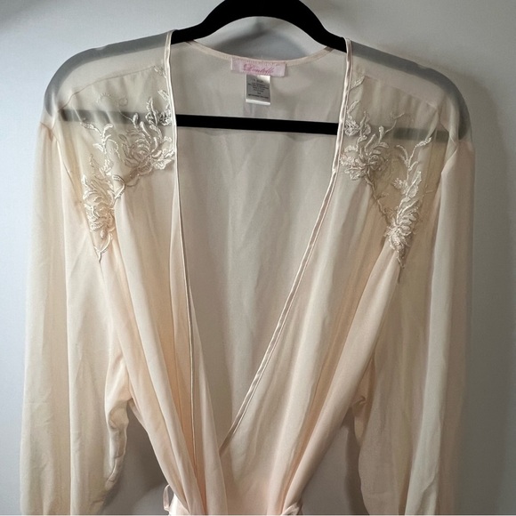 Dentelle “Belle” Sheer Embroidered Long Robe 3X - Picture 2 of 7